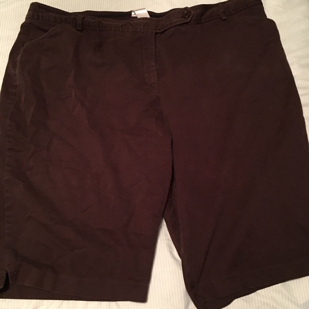 Women’s dress barn brown long shorts plus size 20